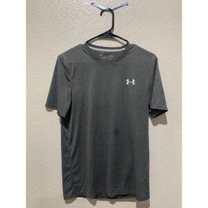 Under Armour Men's Shirt Gray Size S Small Heatgear Running Training Workout